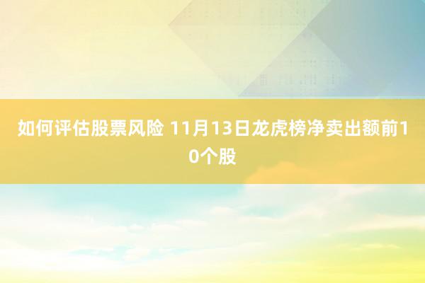 如何评估股票风险 11月13日龙虎榜净卖出额前10个股