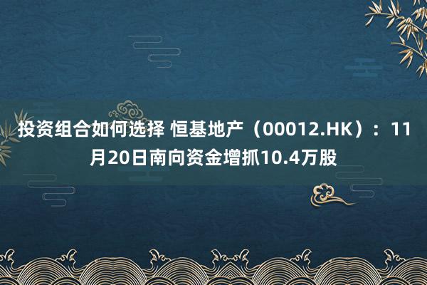 投资组合如何选择 恒基地产（00012.HK）：11月20日南向资金增抓10.4万股