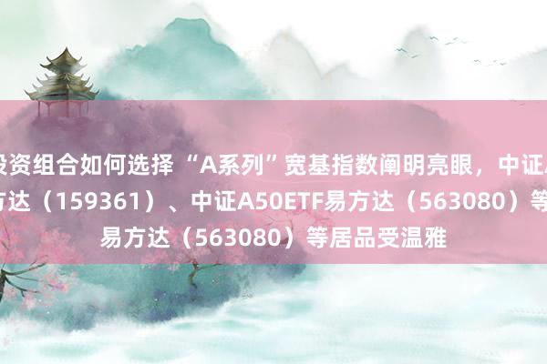 投资组合如何选择 “A系列”宽基指数阐明亮眼，中证A500ETF易方达（159361）、中证A50ETF易方达（563080）等居品受温雅