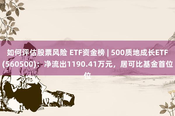 如何评估股票风险 ETF资金榜 | 500质地成长ETF(560500)：净流出1190.41万元，居可比基金首位