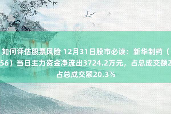 如何评估股票风险 12月31日股市必读：新华制药（000756）当日主力资金净流出3724.2万元，占总成交额20.3%