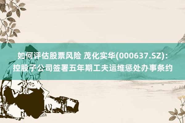 如何评估股票风险 茂化实华(000637.SZ)：控股子公司签署五年期工夫运维惩处办事条约