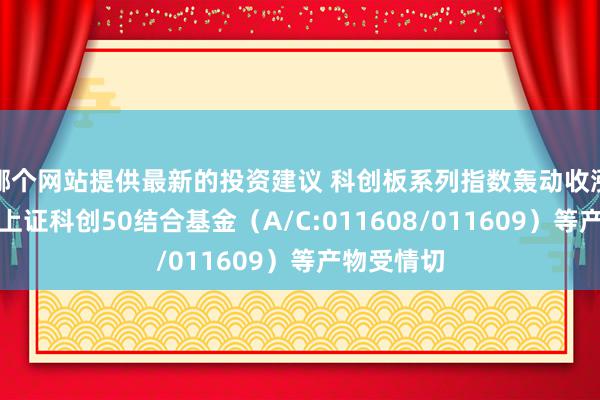 哪个网站提供最新的投资建议 科创板系列指数轰动收涨，易方达上证科创50结合基金（A/C:011608/011609）等产物受情切