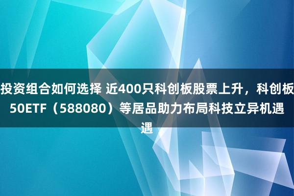 投资组合如何选择 近400只科创板股票上升，科创板50ETF（588080）等居品助力布局科技立异机遇