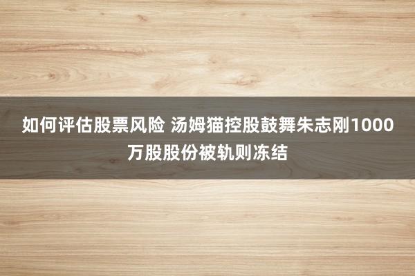 如何评估股票风险 汤姆猫控股鼓舞朱志刚1000万股股份被轨则冻结