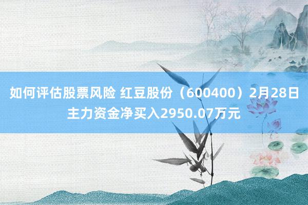 如何评估股票风险 红豆股份（600400）2月28日主力资金净买入2950.07万元