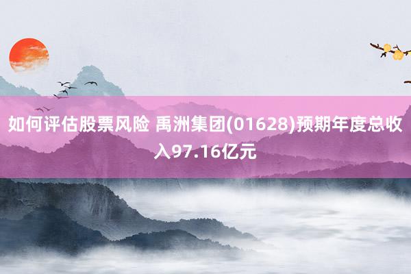 如何评估股票风险 禹洲集团(01628)预期年度总收入97.16亿元