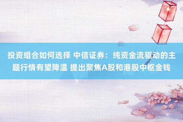 投资组合如何选择 中信证券：纯资金流驱动的主题行情有望降温 提出聚焦A股和港股中枢金钱